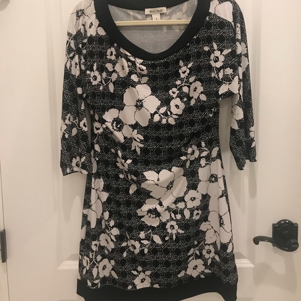WHBM dress. Black and white.